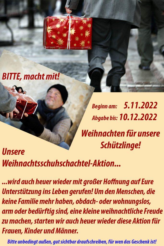 Weihnachten Schuhschachtelaktion